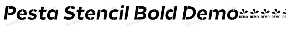 Pesta Stencil Bold Demo字体转换